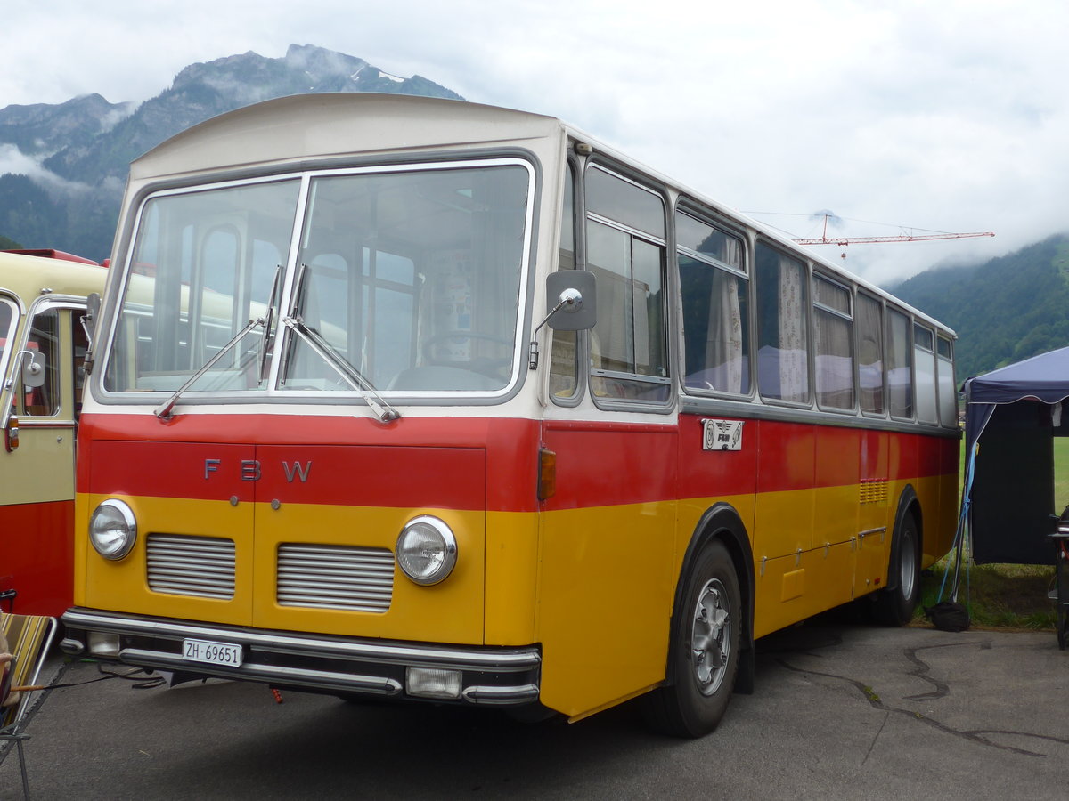 (172'465) - Tr�b, Oberrieden - Nr. 12/ZH 69'651 - FBW/R&J (ex Ryffel, Uster Nr. 12) am 26. Juni 2016 in Interlaken, Flugplatz