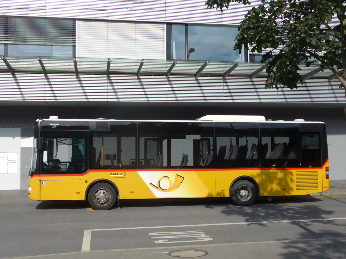 (173'292) - Gessinger, Bad Ragaz - GR 102'392 - MAN/G�ppel am 24. Juli 2016 beim Bahnhof Landquart