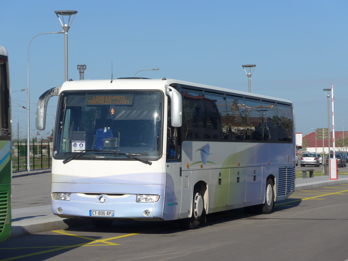 (173'544) - Keolis, Besan�on - Nr. 1941/CT 806 AP - Irisbus am 1. August 2016 beim Bahnhof Pontarlier