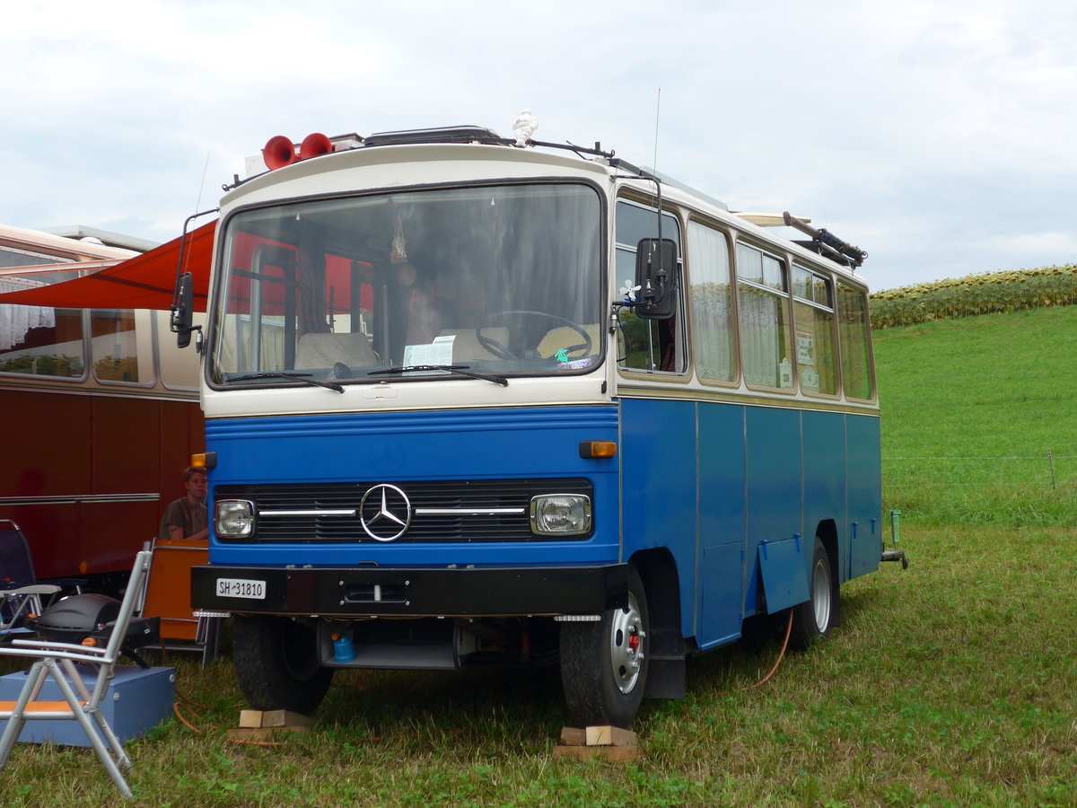 (174'019) - Aus der Schweiz: Niederer P., Langwiesen - SH 31'810 - Mercedes/R&J (ex Stoll, Wilchingen) am 20. August 2016 in B�singen, Bahnhof