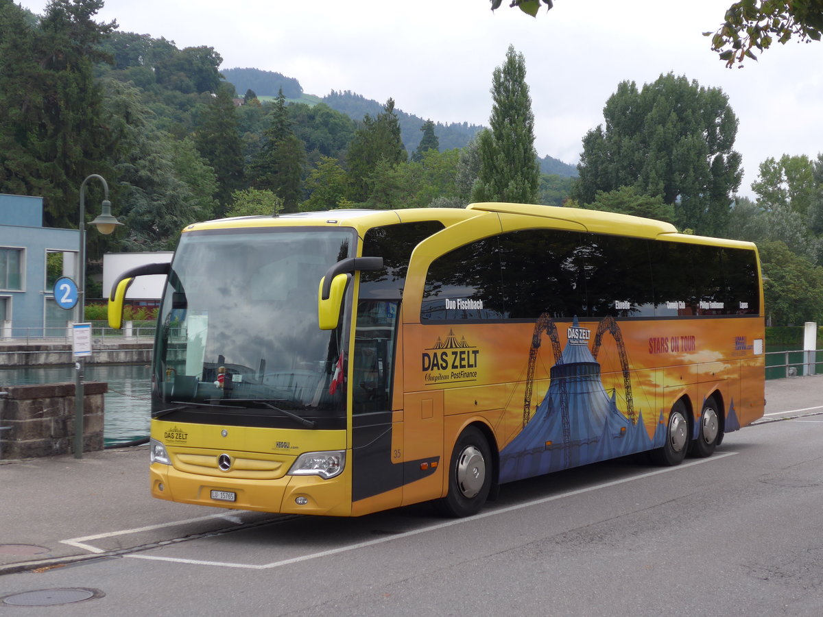 (174'106) - Heggli, Kriens - Nr. 35/LU 15'765 - Mercedes am 20. August 2016 bei der Schiffl�ndte Thun