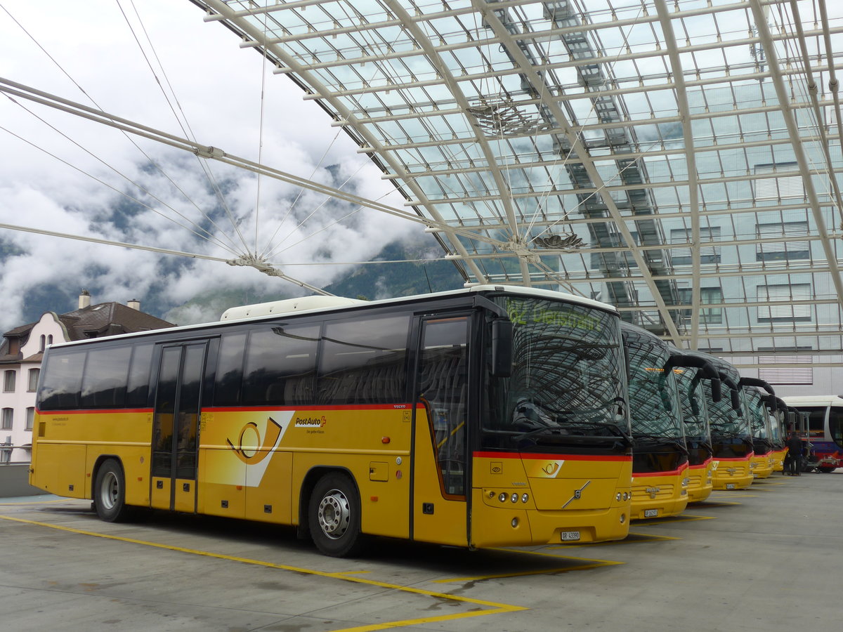 (174'121) - Demarmels, Salouf - GR 43'390 - Volvo (ex PostAuto Graub�nden) am 21. August 2016 in Chur, Postautostation