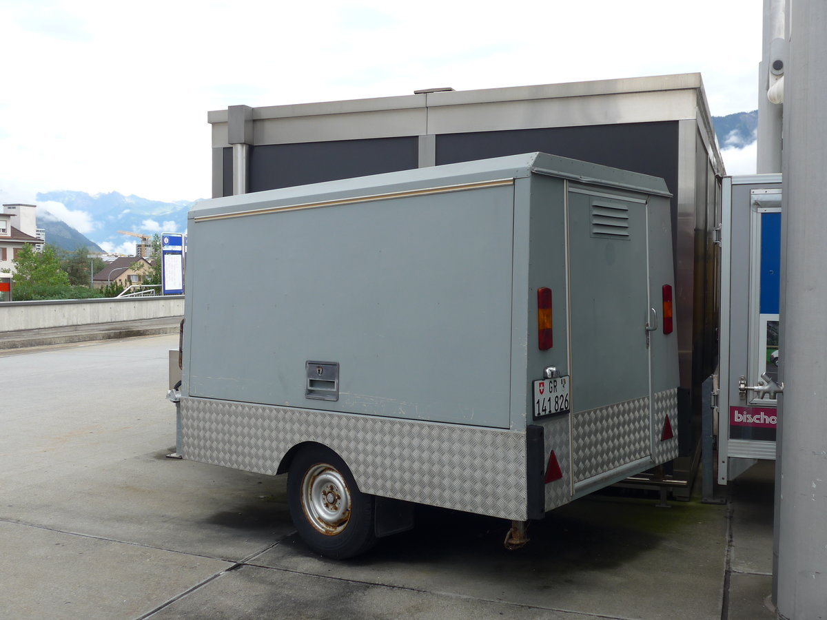 (174'128) - PostAuto Graub�nden - GR 141'826 - Gangloff/AW PTT Gep�ckanh�nger am 21. August 2016 in Chur, Postautostation