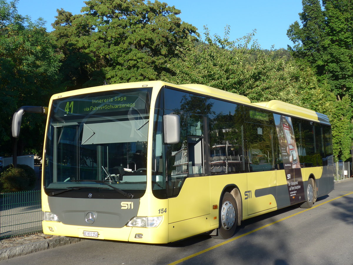 (174'279) - STI Thun - Nr. 154/BE 801'154 - Mercedes am 25. August 2016 bei der Schiffl�ndte Thun