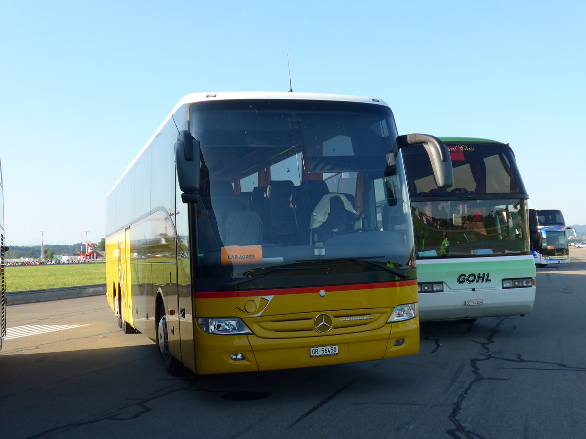 (174'378) - PostAuto Graub�nden - GR 56'450 - Mercedes (ex PostAuto Wallis) am 28. August 2016 in Estavayer-le-Lac, ESAF