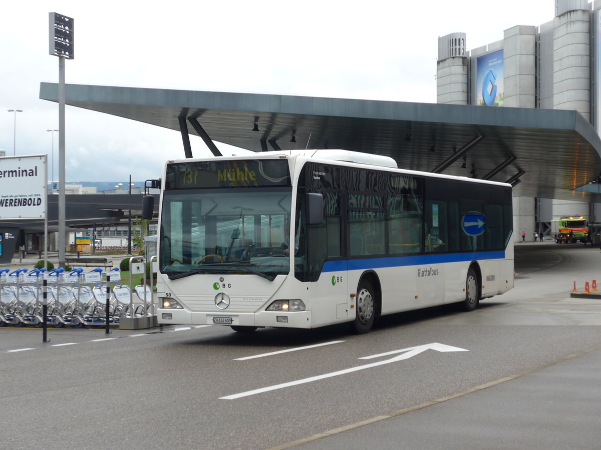 (174'604) - Welti-Furrer, Bassersdorf - Nr. 58/ZH 634'609 - Mercedes (ex Fr�hlich, Z�rich Nr. 609) am 5. September 2016 in Z�rich, Flughafen