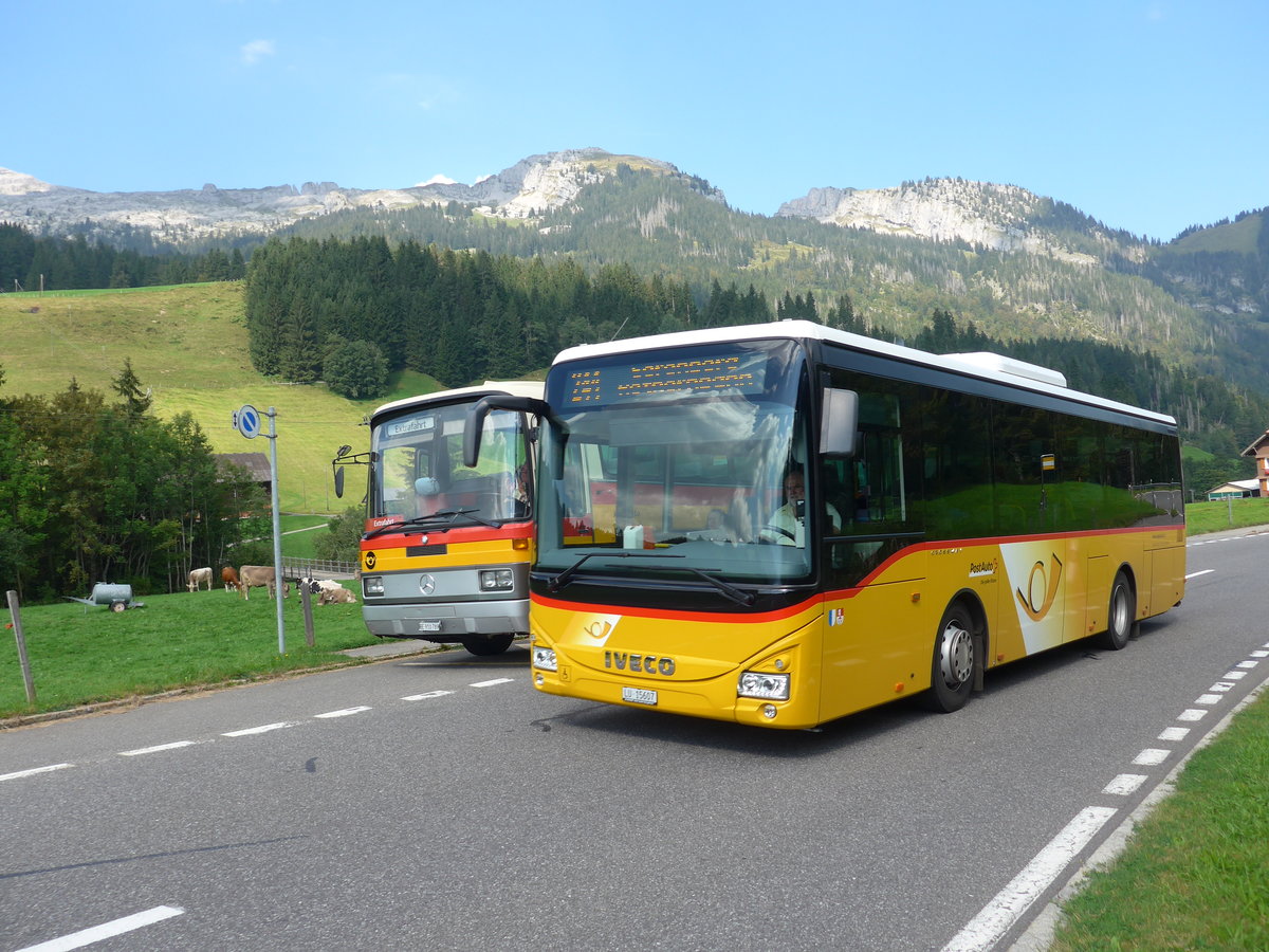 (174'867) - Schnider, Sch�pfheim - LU 15'607 - Iveco am 11. September 2016 in S�renberg, Hirsegg