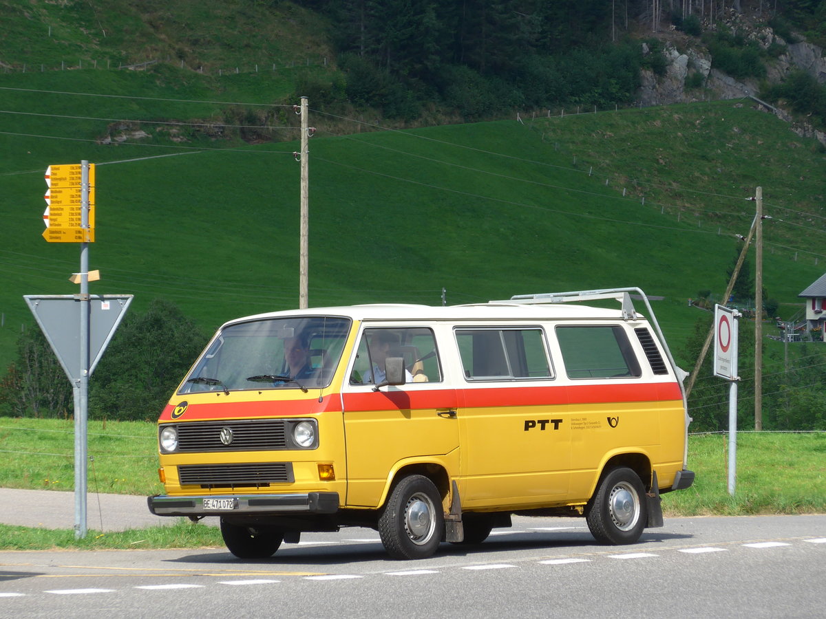 (174'871) - Scheidegger, Sch�nb�hl - BE 471'072 - VW (ex Berwert, Stalden) am 11. September 2016 in S�renberg, Hirsegg