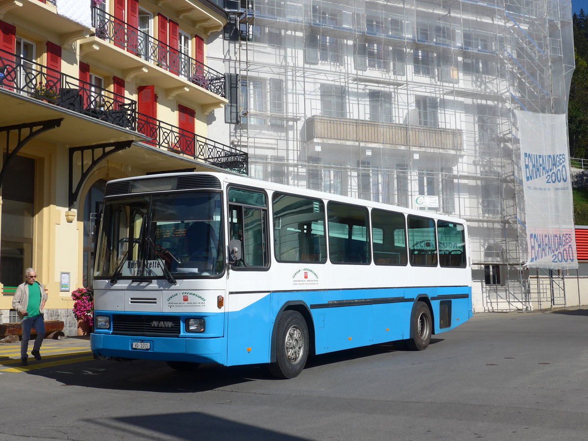 (175'088) - Leysin-Excursions, Leysin - VD 1011 - NAW/Hess (ex RTB Altst�tten Nr. 48) am 24. September 2016 beim Bahnhof Leysin-Feydey