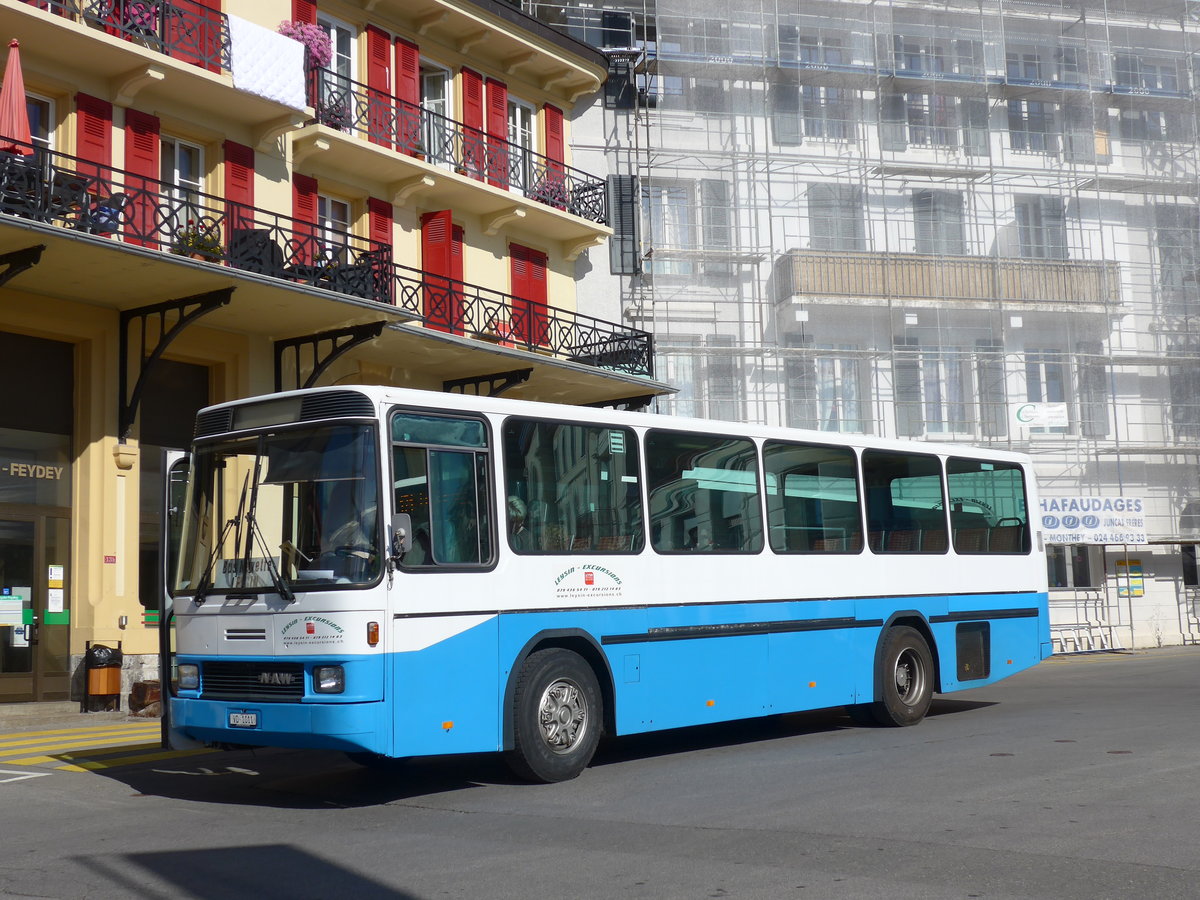 (175'089) - Leysin-Excursions, Leysin - VD 1011 - NAW/Hess (ex RTB Altst�tten Nr. 48) am 24. September 2016 beim Bahnhof Leysin-Feydey