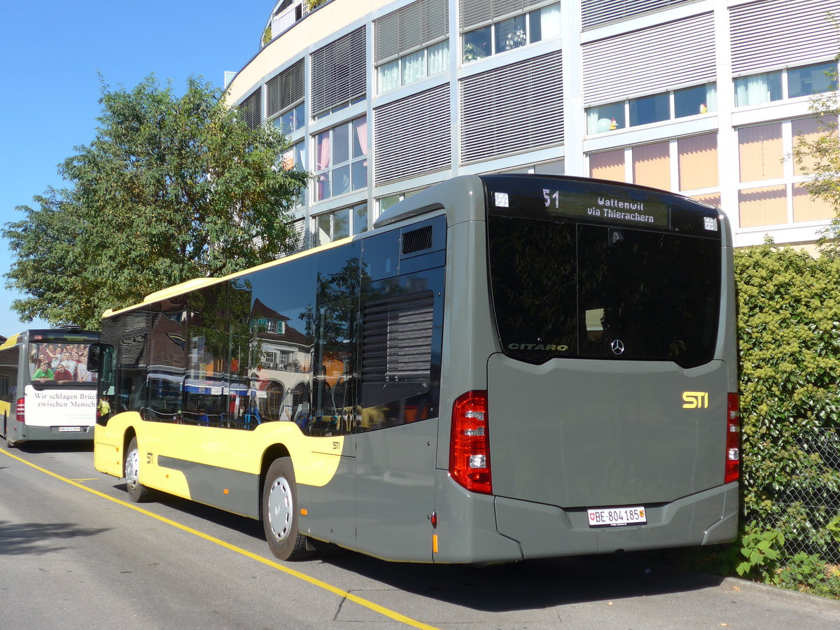 (175'428) - STI Thun - Nr. 185/BE 804'185 - Mercedes am 4. Oktober 2016 bei der Schiffl�ndte Thun