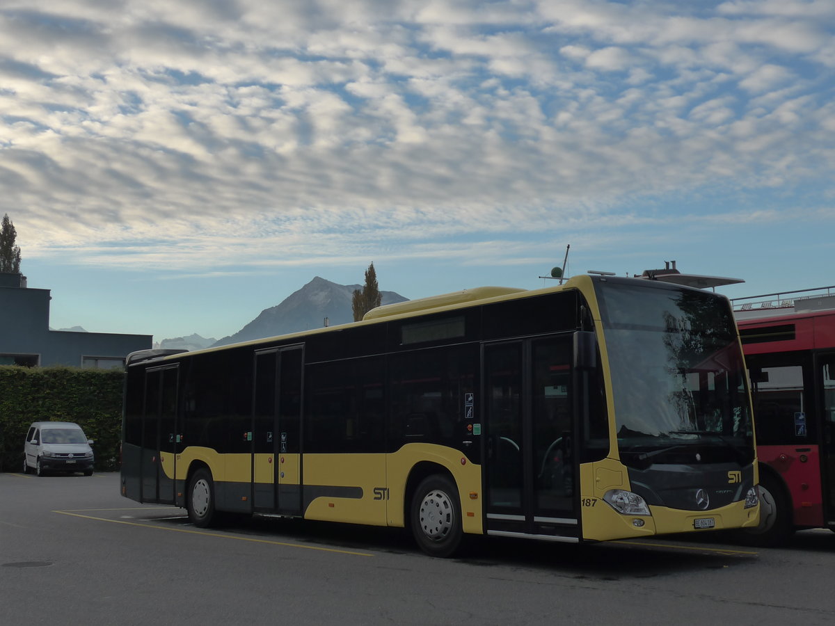 (176'212) - STI Thun - Nr. 187/BE 804'187 - Mercedes am 22. Oktober 2016 bei der Schiffl�ndte Thun