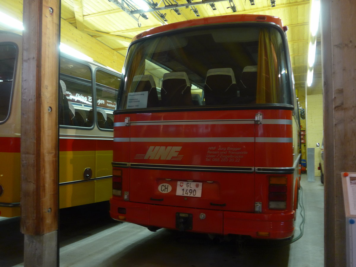 (176'301) - Biegger, Uster - Nr. 31/GL 1490 - Setra (ex AFA Adelboden Nr. 31; ex AFA Adelboden Nr. 10; ex Fr�hlich, Z�rich) am 23. Oktober 2016 in Ziegelbr�cke, Museum