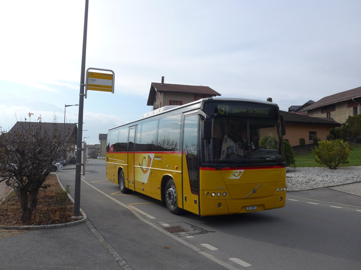 (176'744) - Ev�quoz, Erde - VS 3291 - Volvo am 26. November 2016 in Premploz, Saladin