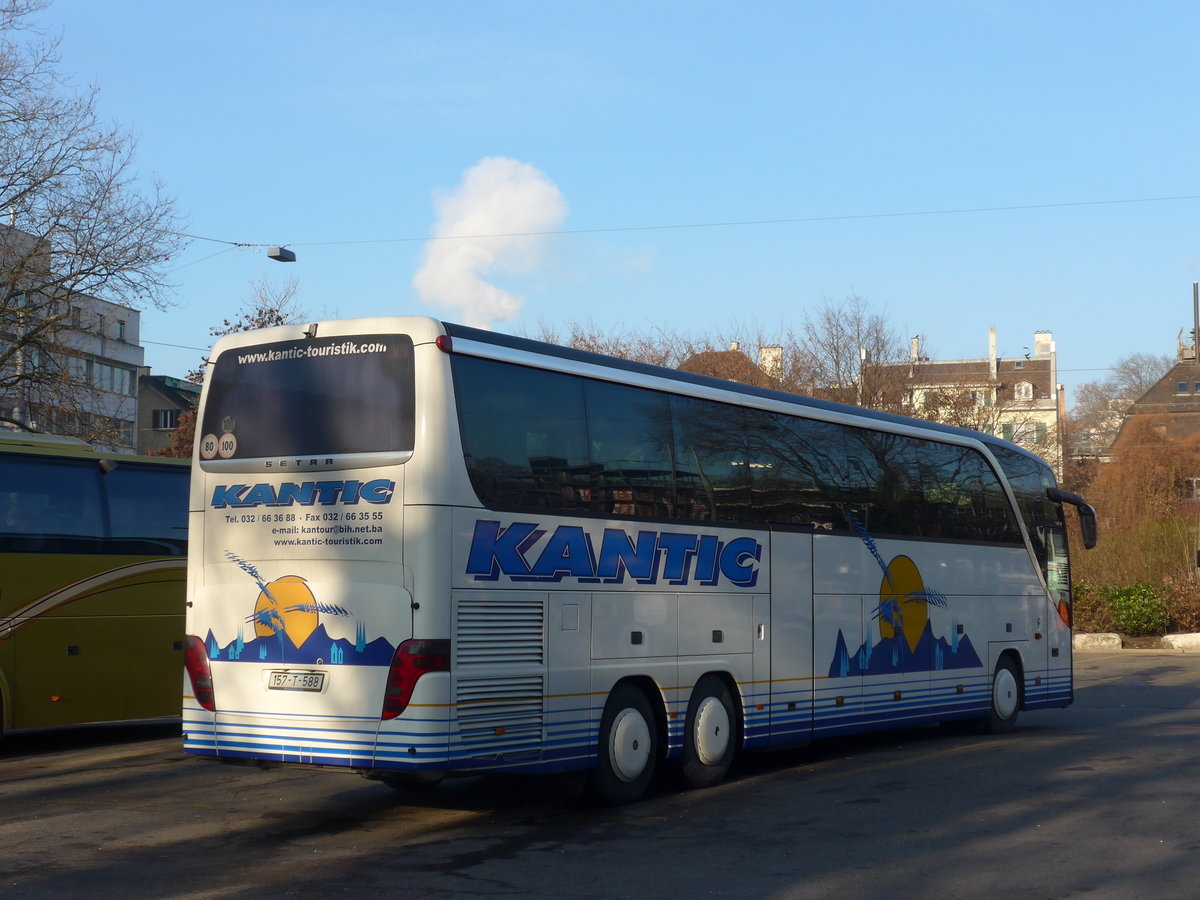 (176'910) - Aus Bosnien&Herzegowina: Kantic, Tesanj - 157-T-588 - Setra am 6. Dezember 2016 in Z�rich, Sihlquai