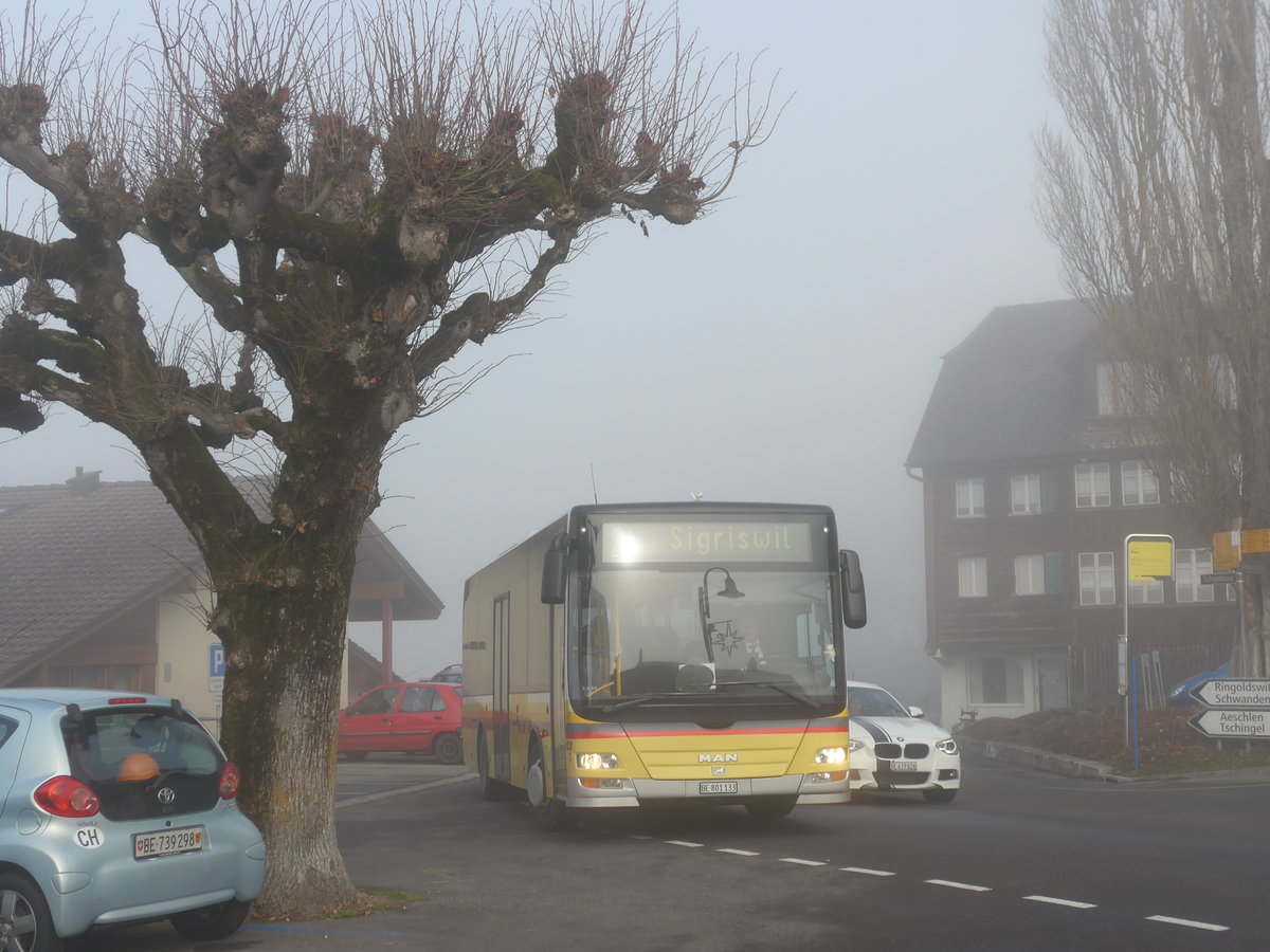 (177'226) - STI Thun - Nr. 133/BE 801'133 - MAN/G�ppel am 16. Dezember 2016 in Sigriswil, Port