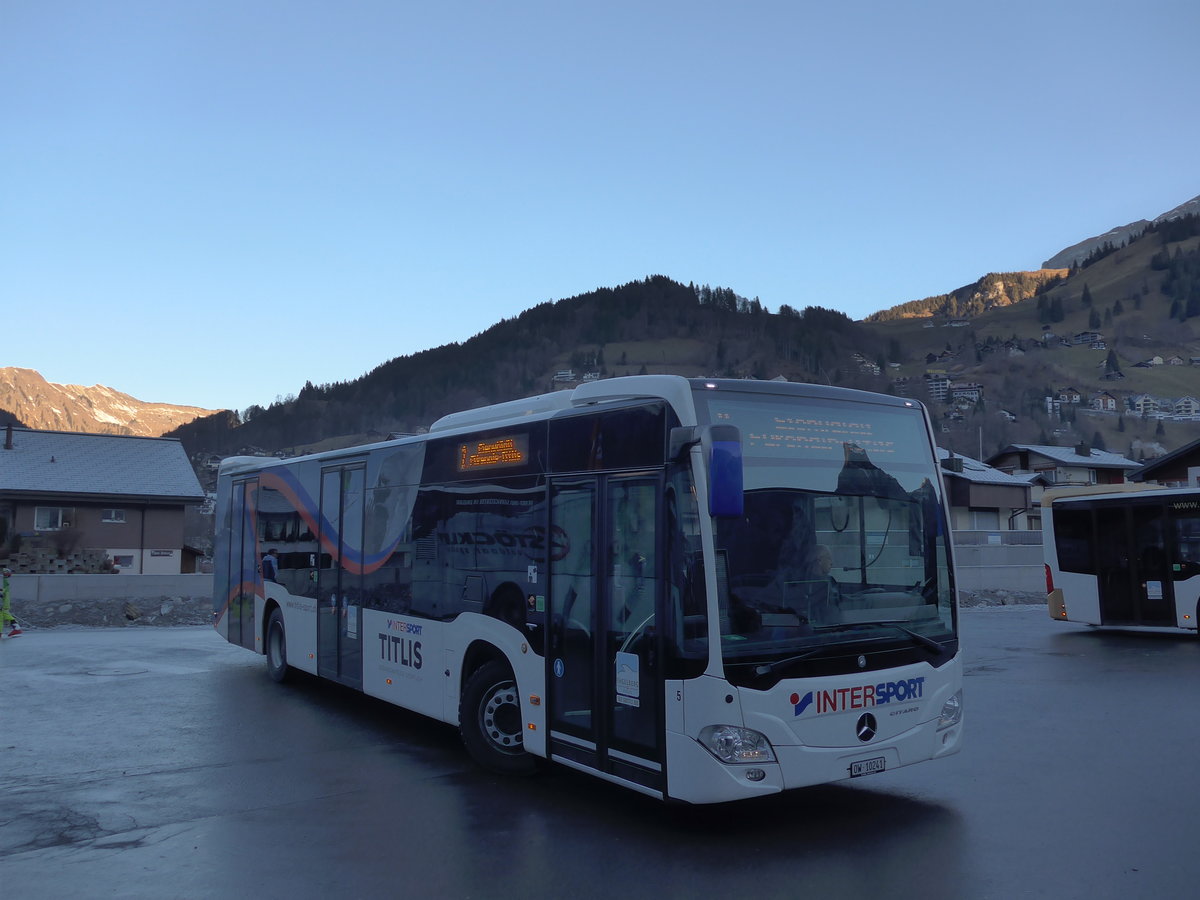 (177'419) - EAB Engelberg - Nr. 5/OW 10'241 - Mercedes (ex VZO Gr�ningen; ex Vorf�hrfahrzeug) am 30. Dezember 2016 in Engelberg, Titlisbahnen