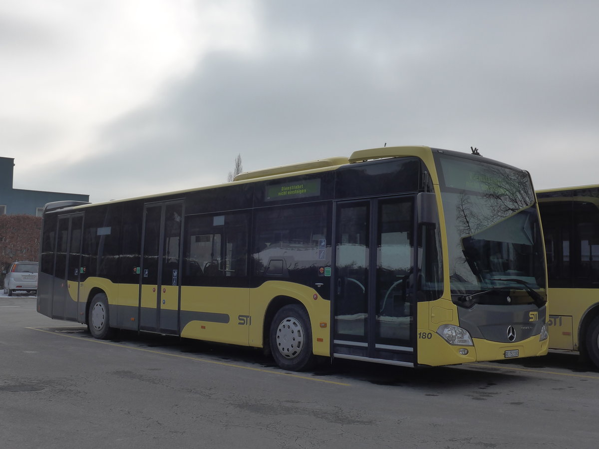 (178'063) - STI Thun - Nr. 180/BE 752'180 - Mercedes am 20. Januar 2017 bei der Schiffl�ndte Thun