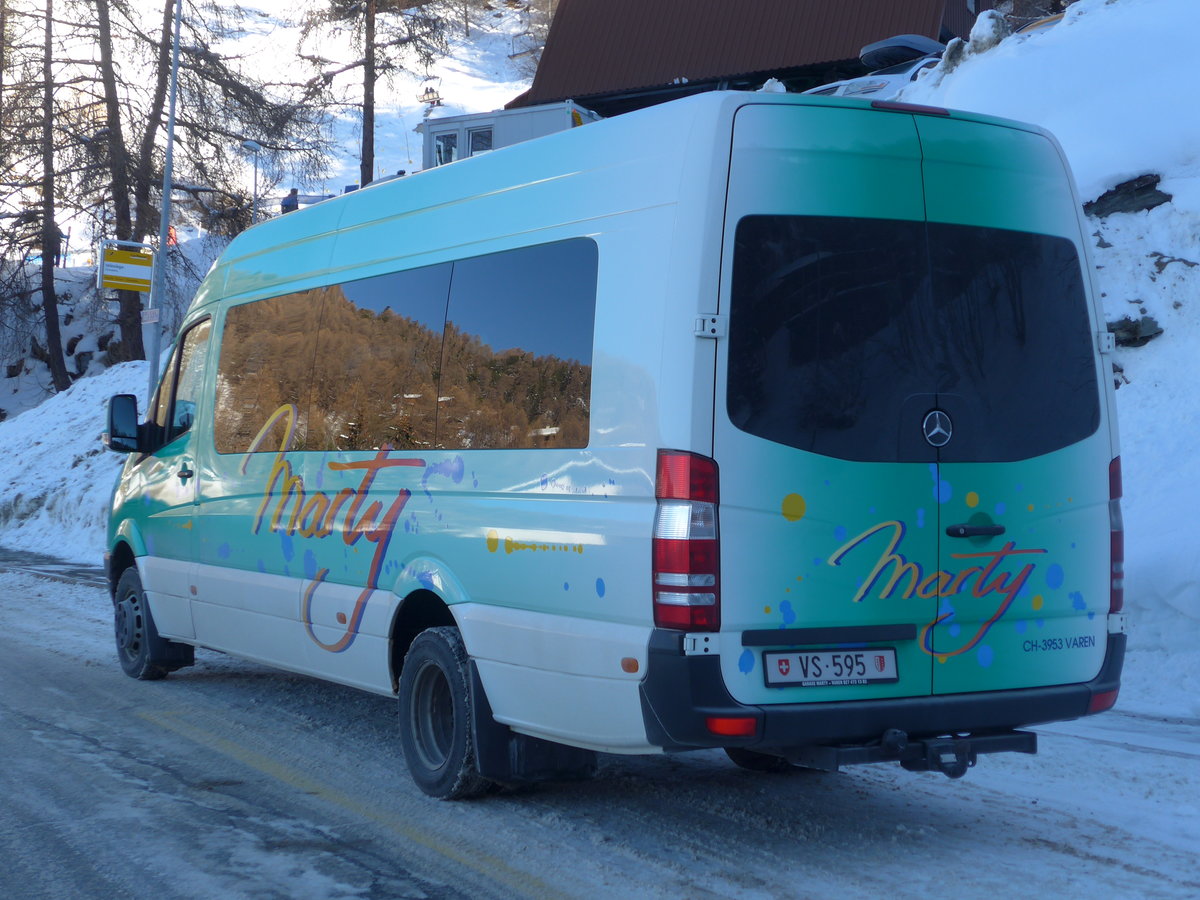 (178'106) - Marty, Varen - VS 595 - Mercedes am 21. Januar 2017 in Chandolin, T�l�si�ge