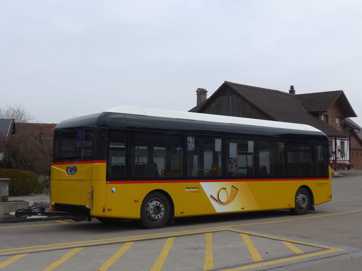 (178'479) - Moser, Flaach - Nr. 290/ZH 812'865 - G�ppel Personenanh�nger am 10. Februar 2017 in Altikon, Br�ckenwaage