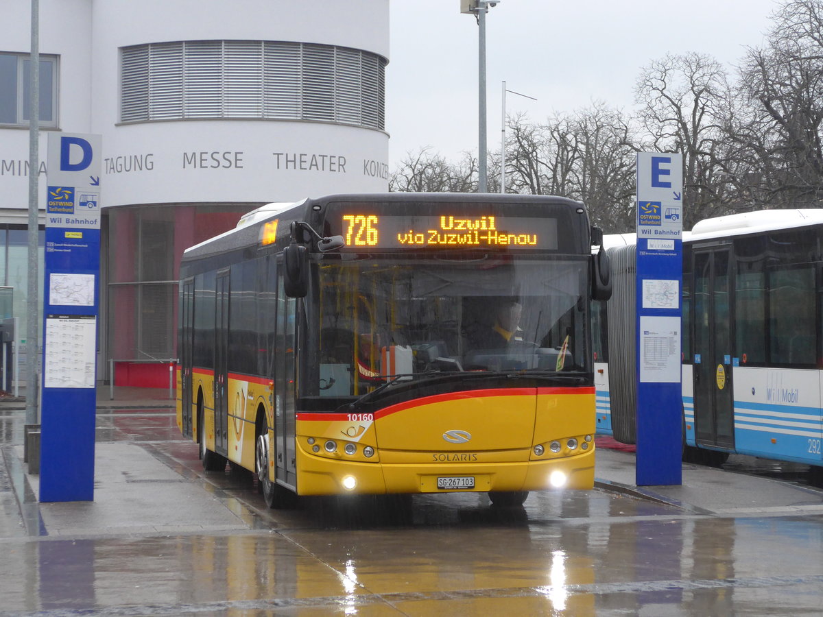 (178'519) - Schmidt, Oberb�ren - SG 267'103 - Solaris am 17. Februar 2017 beim Bahnhof Wil
