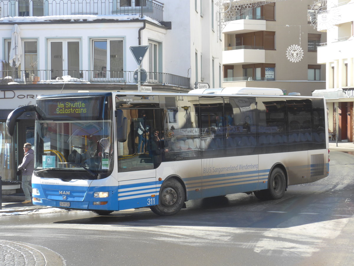 (178'593) - BSW Sargans - Nr. 311/SG 297'502 - MAN/G�ppel am 18. Februar 2017 in St. Moritz, Hotel Schweizerhof