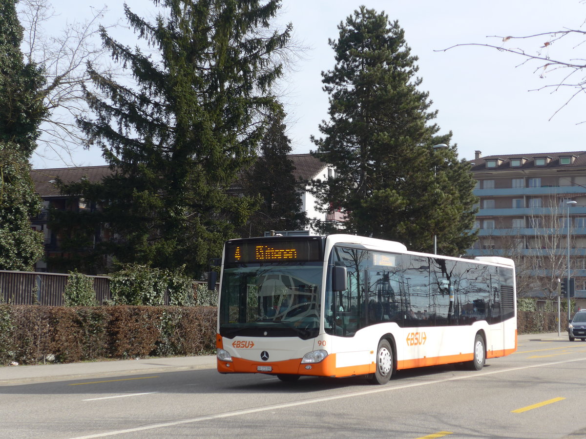 (178'808) - BSU Solothurn - Nr. 90/SO 172'090 - Mercedes am 4. M�rz 2017 beim Hauptbahnhof Solothurn