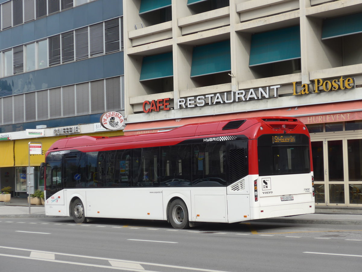 (178'949) - PostAuto Wallis - Nr. 76/VS 459'700 - Volvo am 12. M�rz 2017 beim Bahnhof Sion