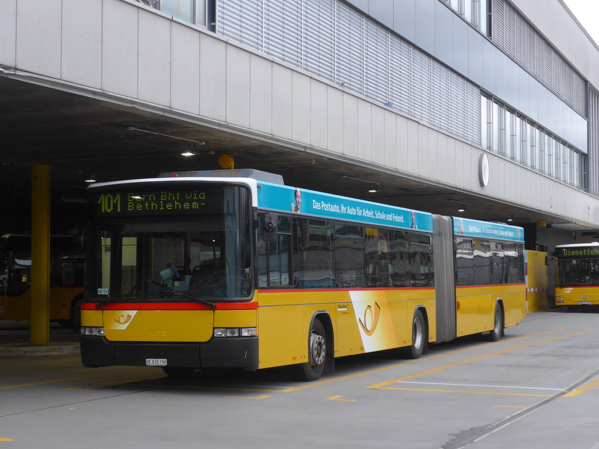 (178'996) - PostAuto Bern - Nr. 798/BE 835'798 - Volvo/Hess (ex Bernmobil, Bern Nr. 262) am 20. M�rz 2017 in Bern, Postautostation
