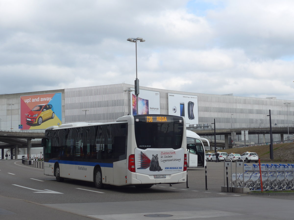 (179'098) - Welti-Furrer, Bassersdorf - Nr. 94/ZH 661'194 - Mercedes am 20. M�rz 2017 in Z�rich, Flughafen