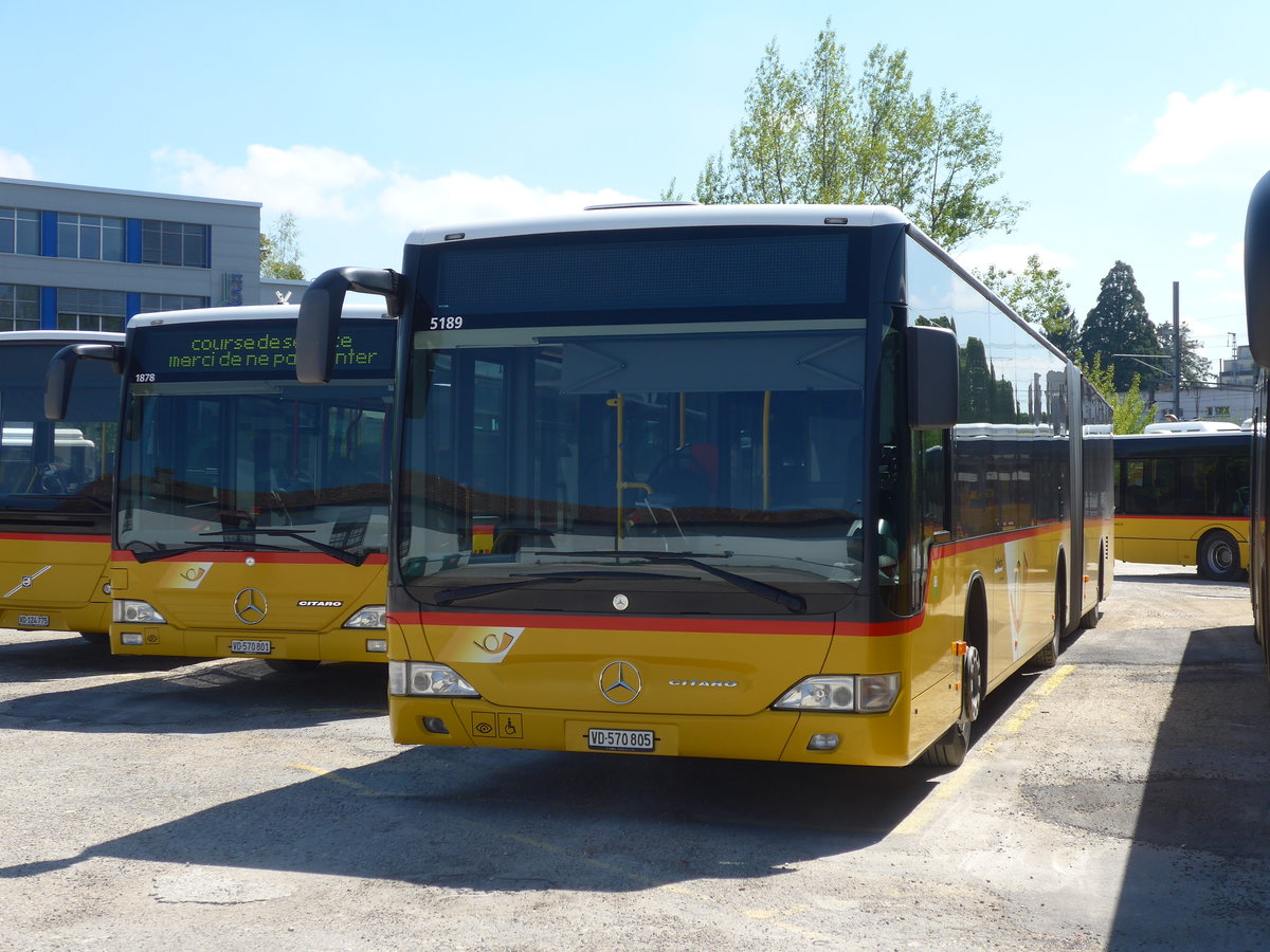 (179'872) - CarPostal Ouest - VD 570'805 - Mercedes (ex SAPJV, L'Isle Nr. 70) am 29. April 2017 in Yverdon, Garage