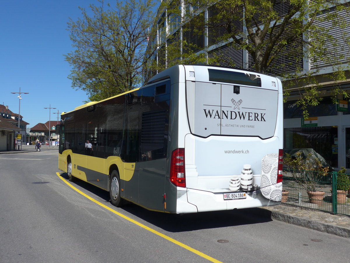 (179'920) - STI Thun - Nr. 186/BE 804'186 - Mercedes am 30. April 2017 bei der Schiffl�ndte Thun