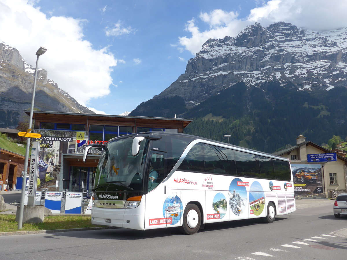 (180'750) - Hil�rio, Sch�tz - LU 254'800 - Setra (ex Marti, Kallnach) am 24. Mai 2017 in Grindelwald, Grund