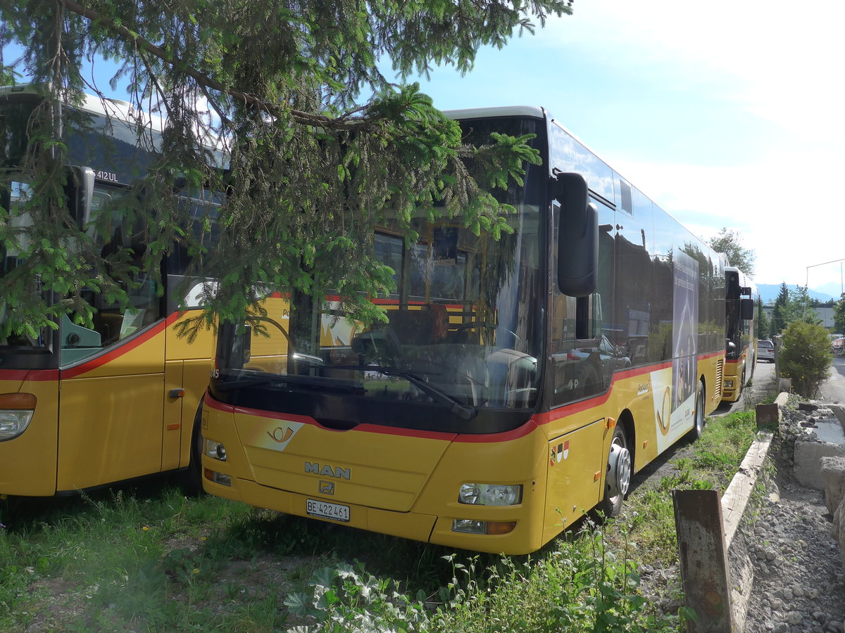 (180'765) - AVG Meiringen - Nr. 61/BE 422'461 - MAN/G�ppel am 24. Mai 2017 in Interlaken, Postgarage