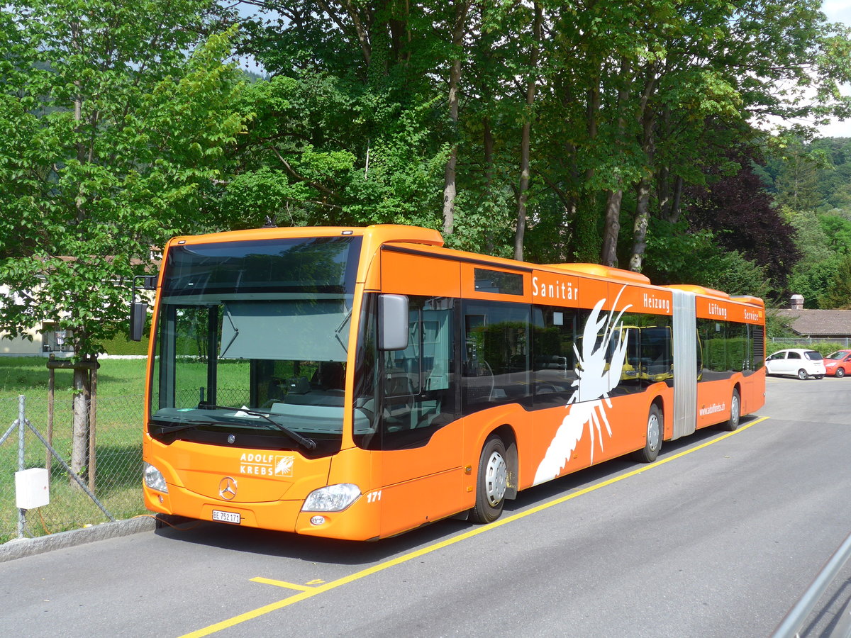 (181'095) - STI Thun - Nr. 171/BE 752'171 - Mercedes am 12. Juni 2017 bei der Schiffl�ndte Thun