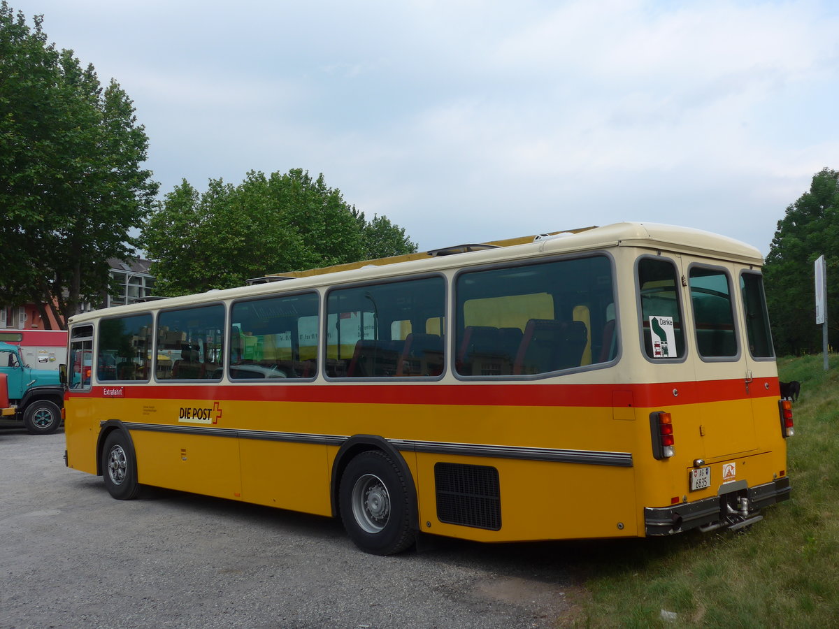 (181'243) - Gautschi, Suhr - AG 6835 - Saurer/T�scher (ex L�tscher, Neuheim Nr. 200; ex Cartek, Regensdorf; ex P 25'822) am 24. Juni 2017 in Aigle, Saurertreffen