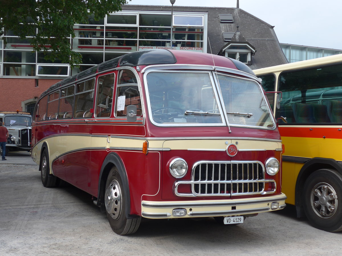 (181'251) - Riviera Carburant Lavage, St-L�gier - VD 4129 - FBW/R&J (ex Siegenthaler, Gr�nenmatt; ex Heini, Z�rich; ex TSG Blumenstein Nr. 1) am 24. Juni 2017 in Aigle, Saurertreffen