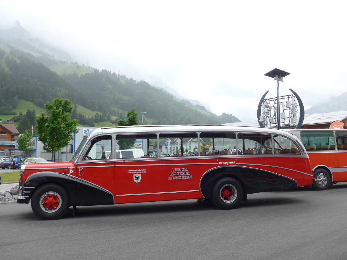 (181'700) - Meier, Gr�t - Nr. 12/ZH 27'216 - FBW/R&J (ex Wespe, Altst�tten; ex AFA Adelboden Nr. 12) am 1. Juli 2017 in Frutigen, Garage AFA