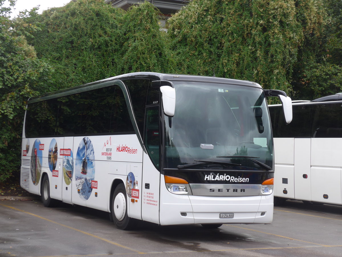 (181'907) - Hil�rio, Sch�tz - LU 254'800 - Setra (ex Marti, Kallnach) am 10. Juli 2017 in Z�rich, Sihlquai