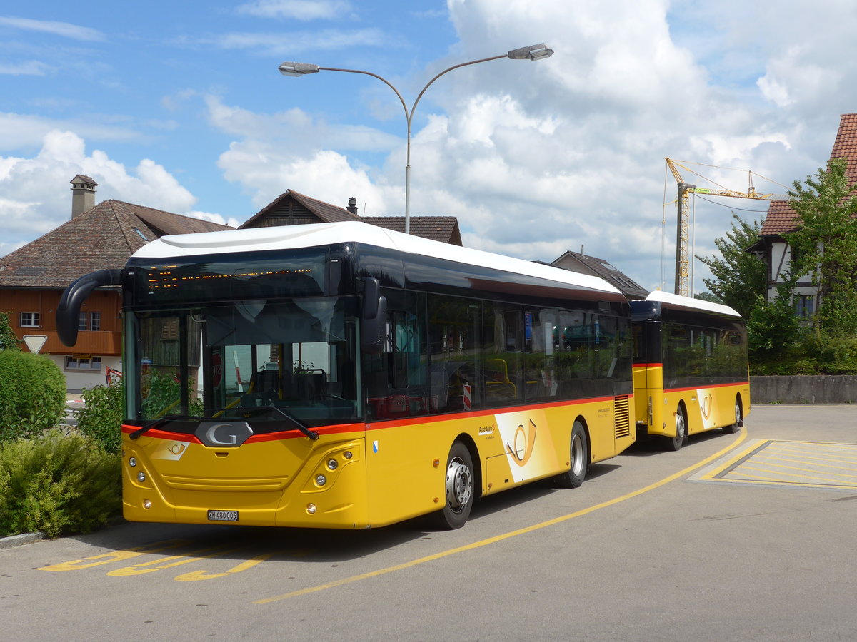 (181'986) - Moser, Flaach - Nr. 289/ZH 480'005 - G�ppel an 10. Juli 2017 in Altikon, Br�ckenwaage