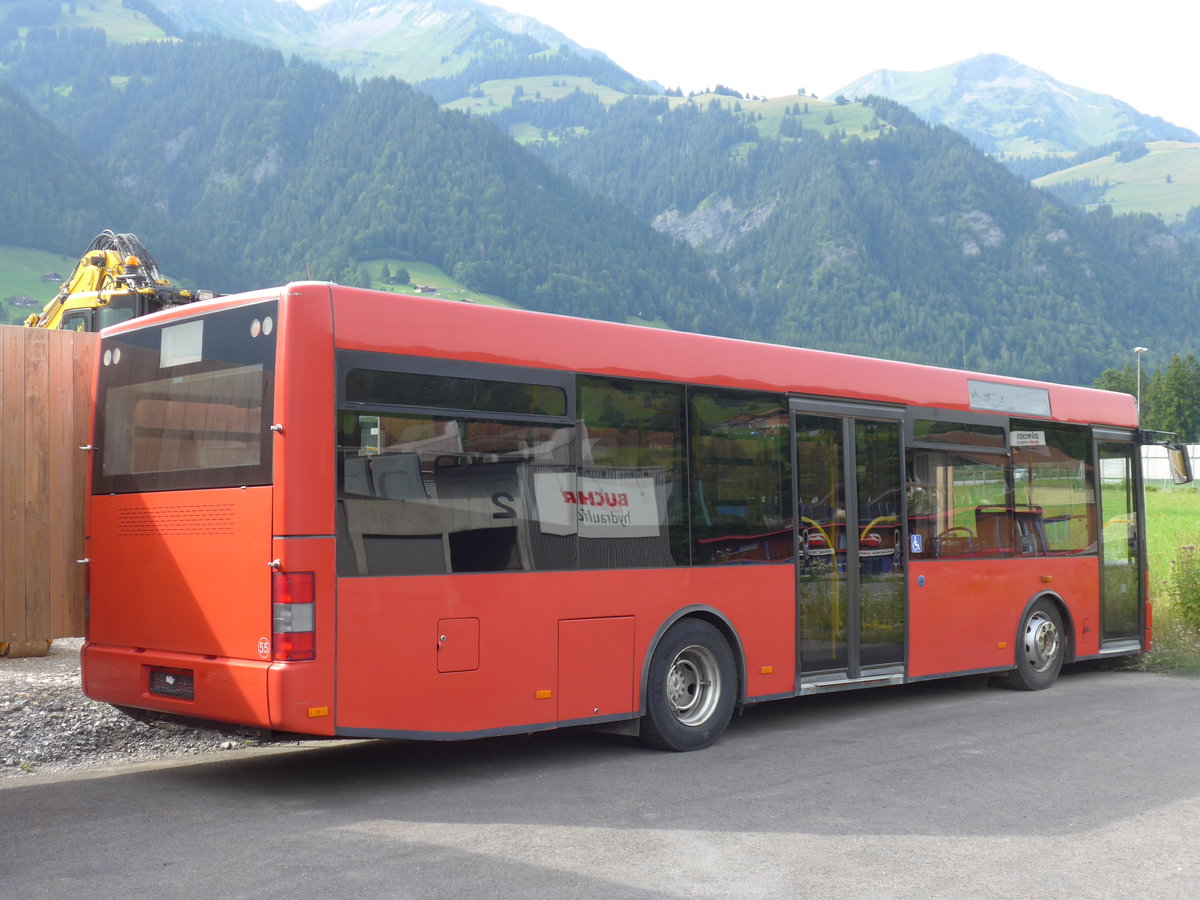 (182'158) - AFA Adelboden - Nr. 55 - MAN/G�ppel am 22. Juli 2017 in Frutigen, Garage