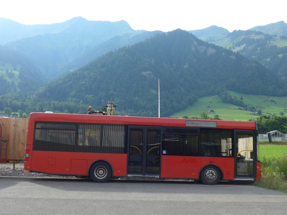 (182'161) - AFA Adelboden - Nr. 55 - MAN/G�ppel am 22. Juli 2017 in Frutigen, Garage