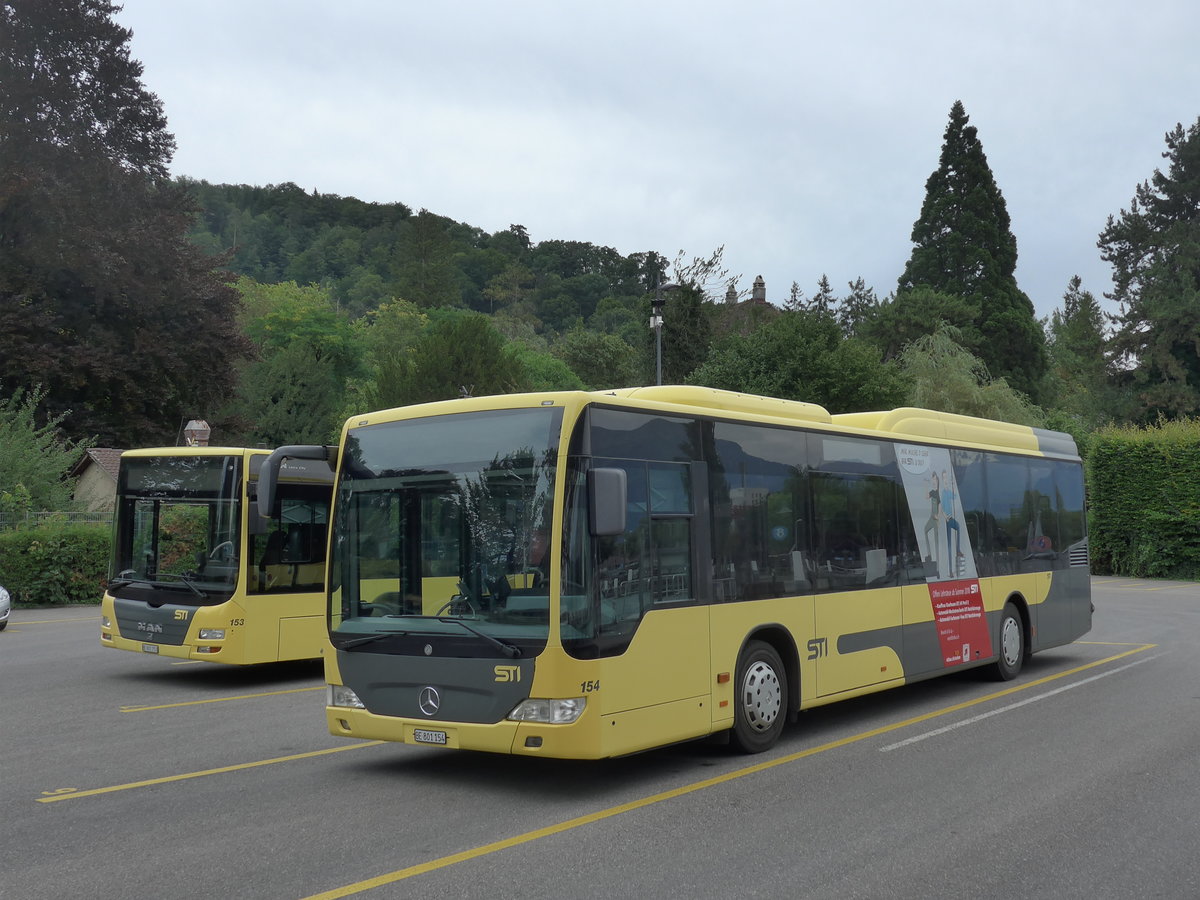 (182'402) - STI Thun - Nr. 154/BE 801'154 - Mercedes am 30. Juli 2017 bei der Schiffl�ndte Thun