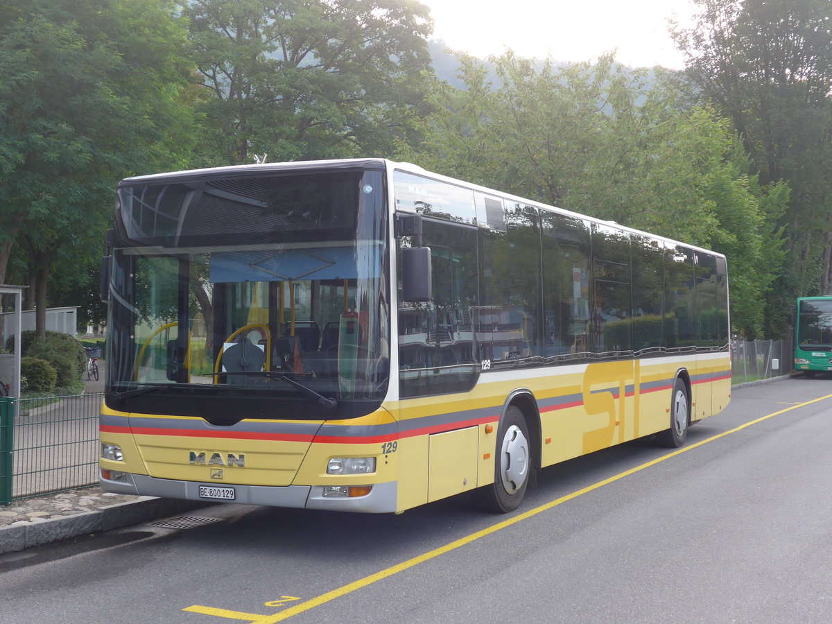 (182'504) - STI Thun - Nr. 129/BE 800'129 - MAN am 2. August 2017 bei der Schiffl�ndte Thun