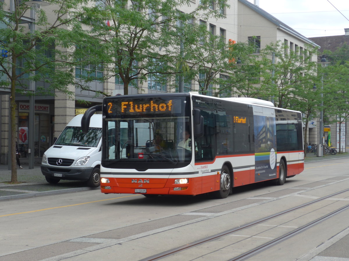 (182'532) - PostAuto Ostschweiz - TG 158'095 - MAN am 3. August 2017 beim Bahnhof Frauenfeld