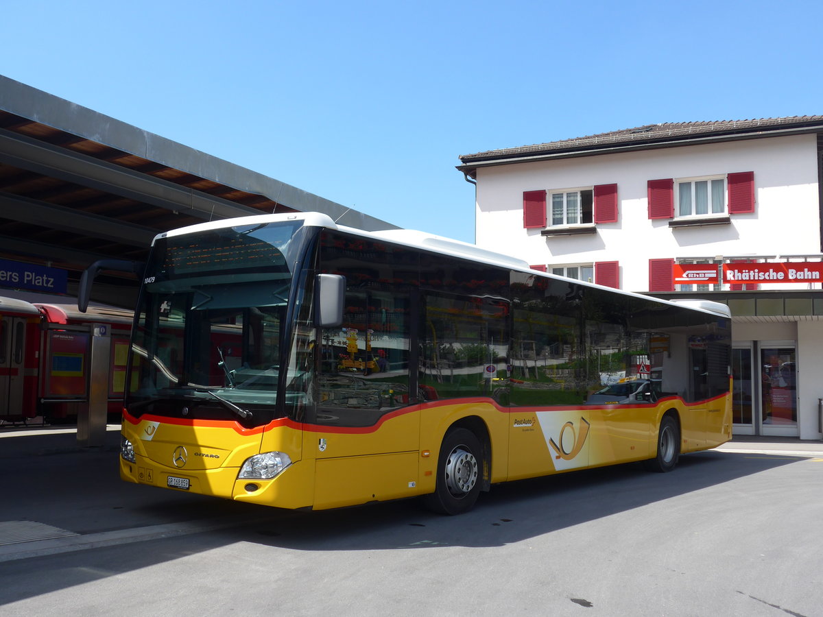 (182'770) - PostAuto Graub�nden - GR 168'859 - Mercedes am 5. August 2017 beim Bahnhof Klosters