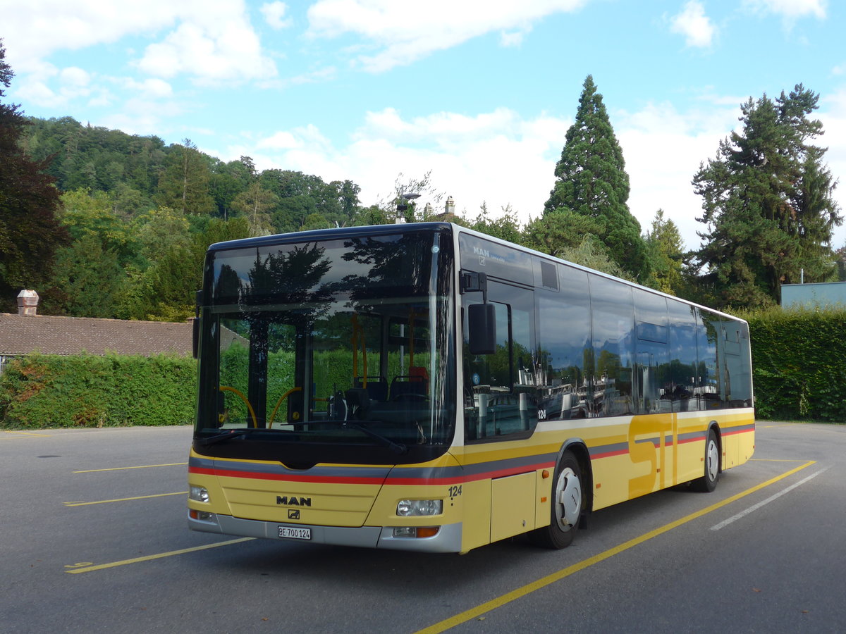 (182'836) - STI Thun - Nr. 124/BE 700'124 - MAN am 6. August 2017 bei der Schiffl�ndte Thun