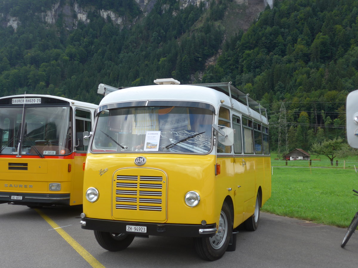 (183'545) - Langenegger S., W�denswil - ZH 94'923 - Saurer-OM am 19. August 2017 in Unterbach, Rollfeld