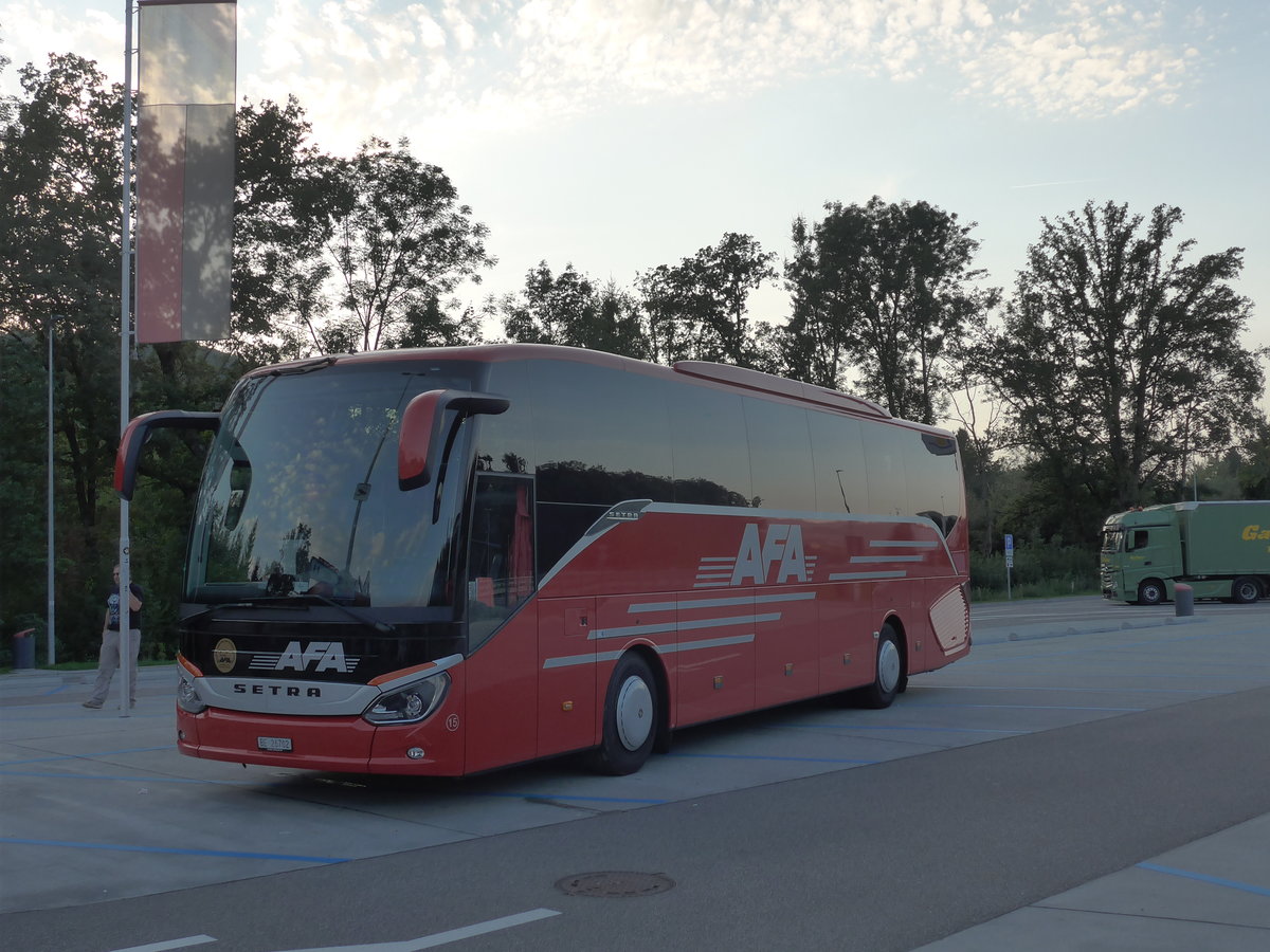 (183'957) - AFA Adelboden - Nr. 15/BE 26'702 - Setra am 23. August 2017 in M�nsingen, Rastst�tte