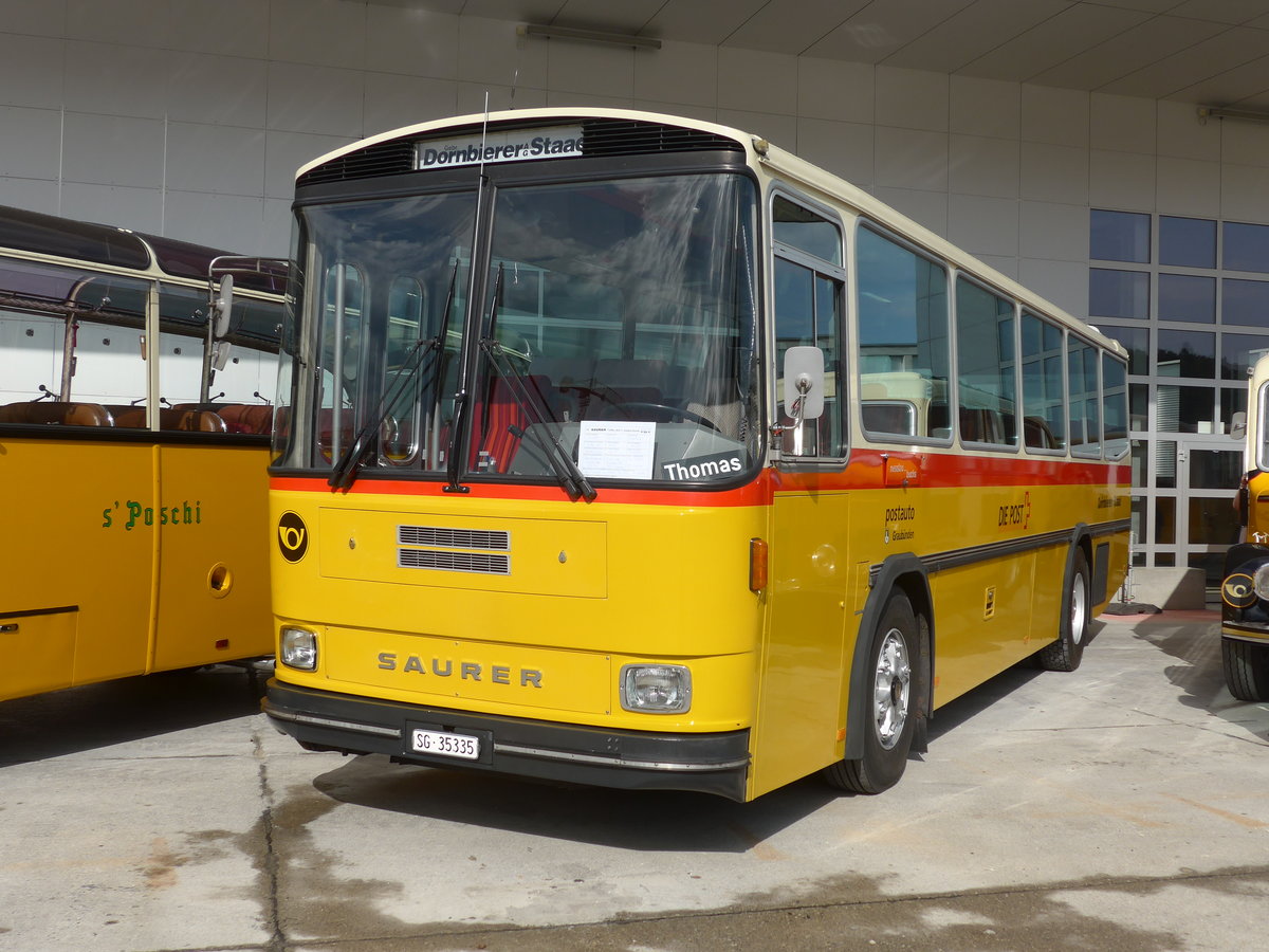 (184'308) - Dornbierer, Thal - SG 35'335 - Saurer/R&J (ex FRAM Drachten/NL Nr. 24; ex PostAuto Graub�nden; ex P 24'367) am 26. August 2017 in Oberkirch, CAMPUS Sursee